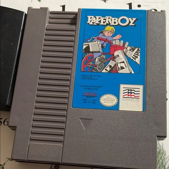 Paperboy Game Cartridge for NES - Black and Gray - Picture 2 of 4